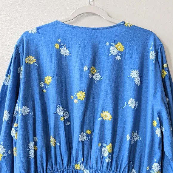 Old Navy Floral Wrap Dress Cottagecore, size XL - Picture 6 of 9